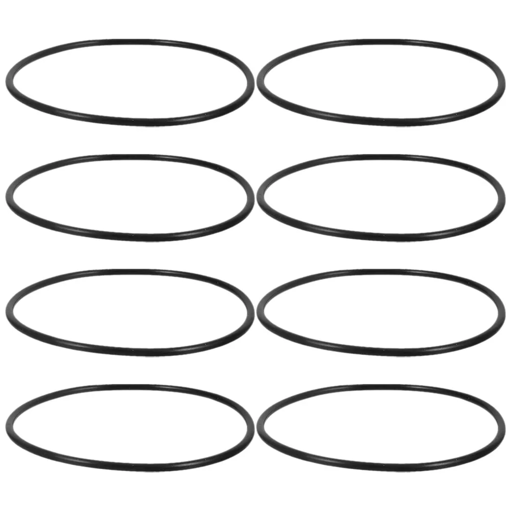 

8 Pcs Water Filter Silicone Seals Gaskets Replacement Purifier Tip Storage Jars Black Rings 20 Inch Bottle RO Membrane