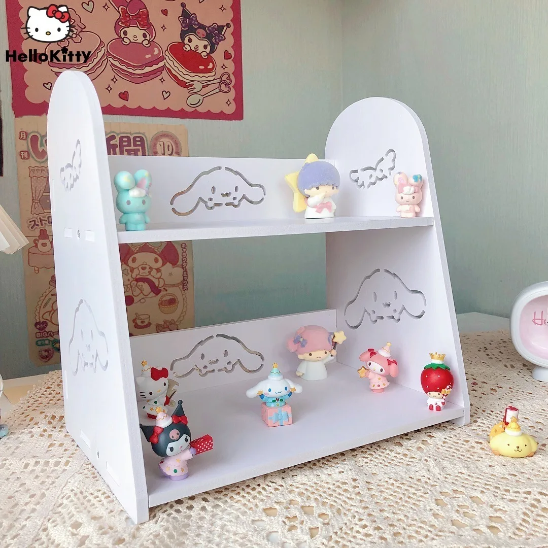 

Sanrio Hello Kitty Bookshelf Cartoon Lovely Dorm Desk Arrangement Storage Bedroom Bathroom Simple Storage Shelf For Furniture