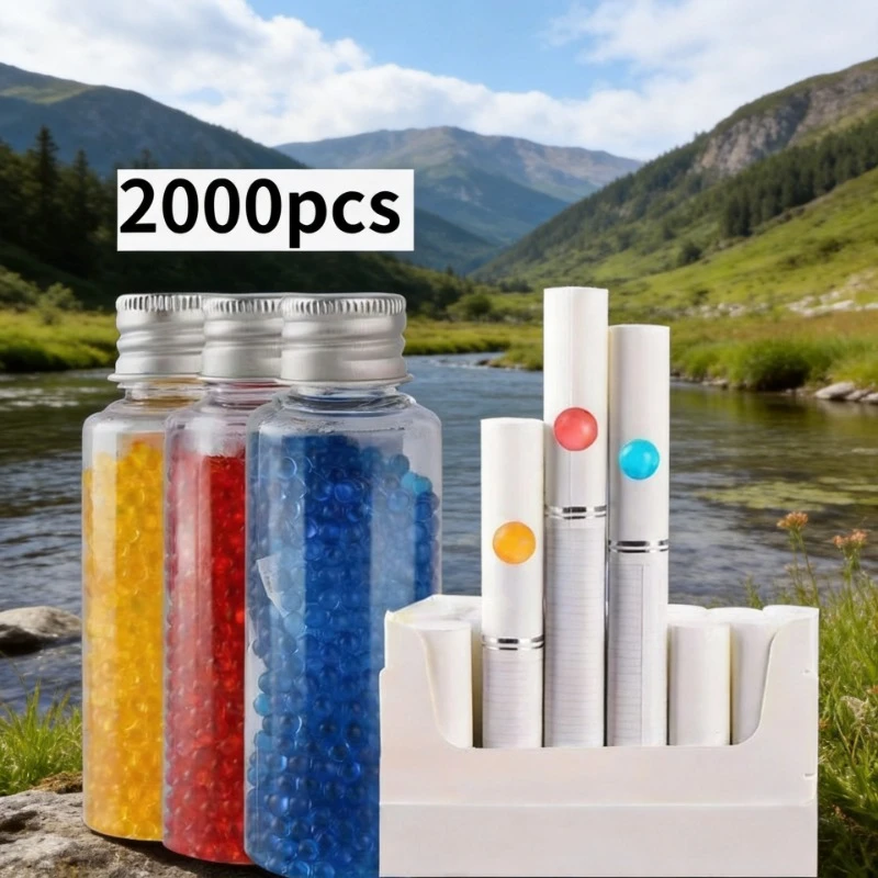 

New 2000pcs Cigarette Capsule Fruit Flavor Menthol Explosion Pops Beads Mint Crush Balls Filter for Smoking Holder Accessories