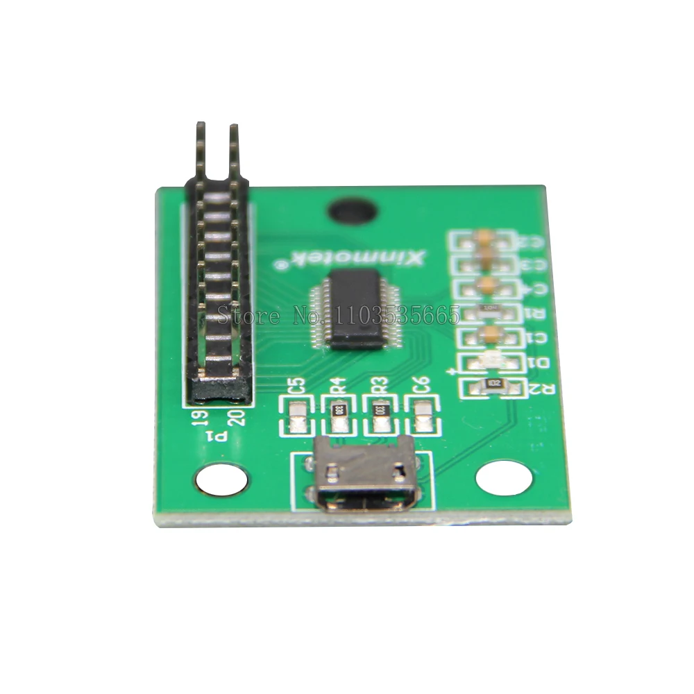 XINMOTEK XM-10/08 PS3 /PC /Raspberry Pi /Android Micro USB Board Arcade Zero Delay Game Joystick Button Controller Without Cable