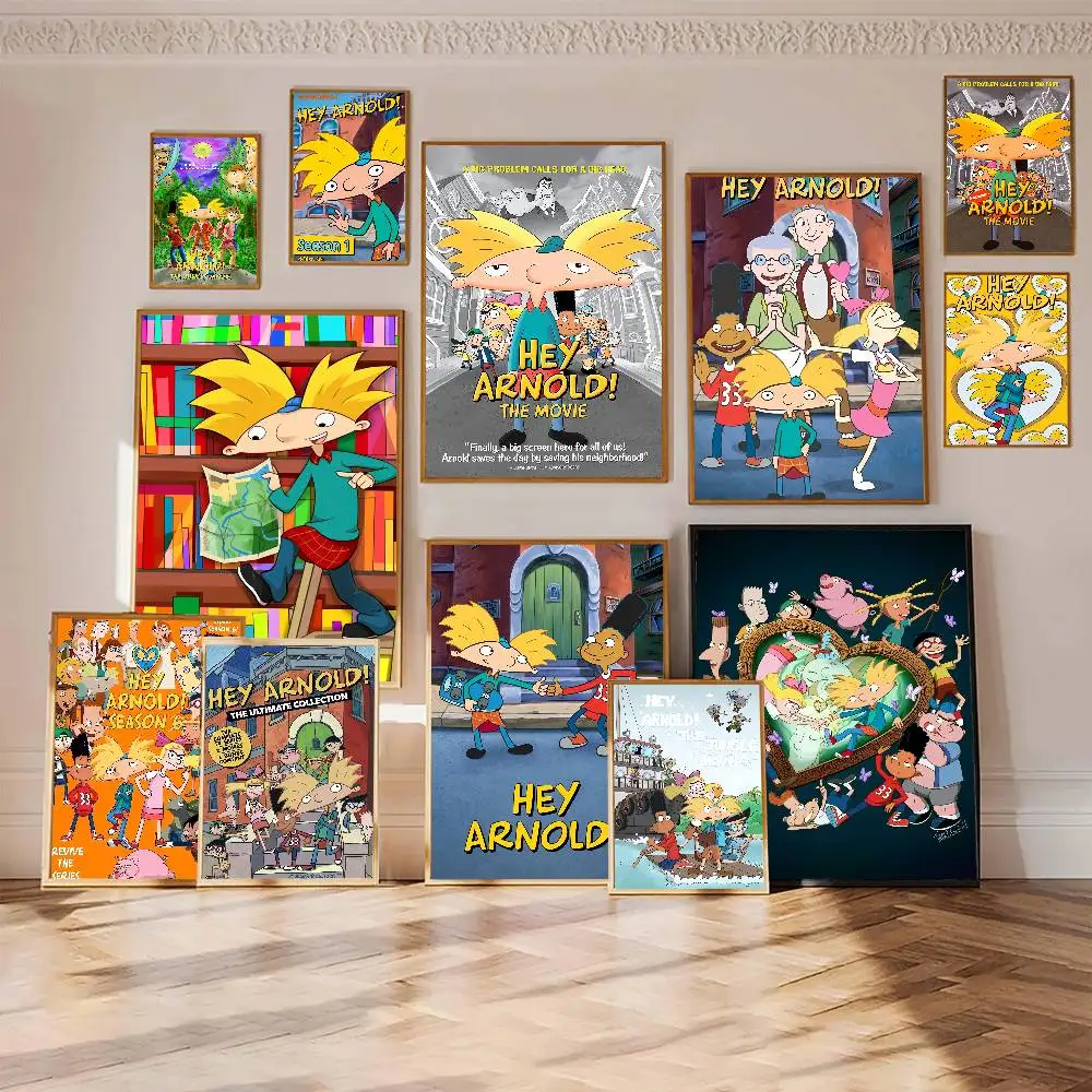 كارتون كول يا أرنولد ملصق طباعة لغرفة النوم غرفة المعيشة ديكور المنزل اللوحة جدار الفن HD صورة جدارية #2