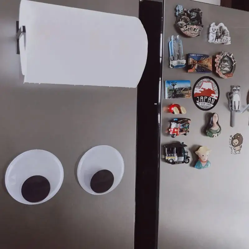 1Pair Self Adhesive Cute Huge Googly Eyes Fridge Wall Sticker Funny Large Black Plastic Eyes Sticker Diy Scrapbook Dolls Eyeball