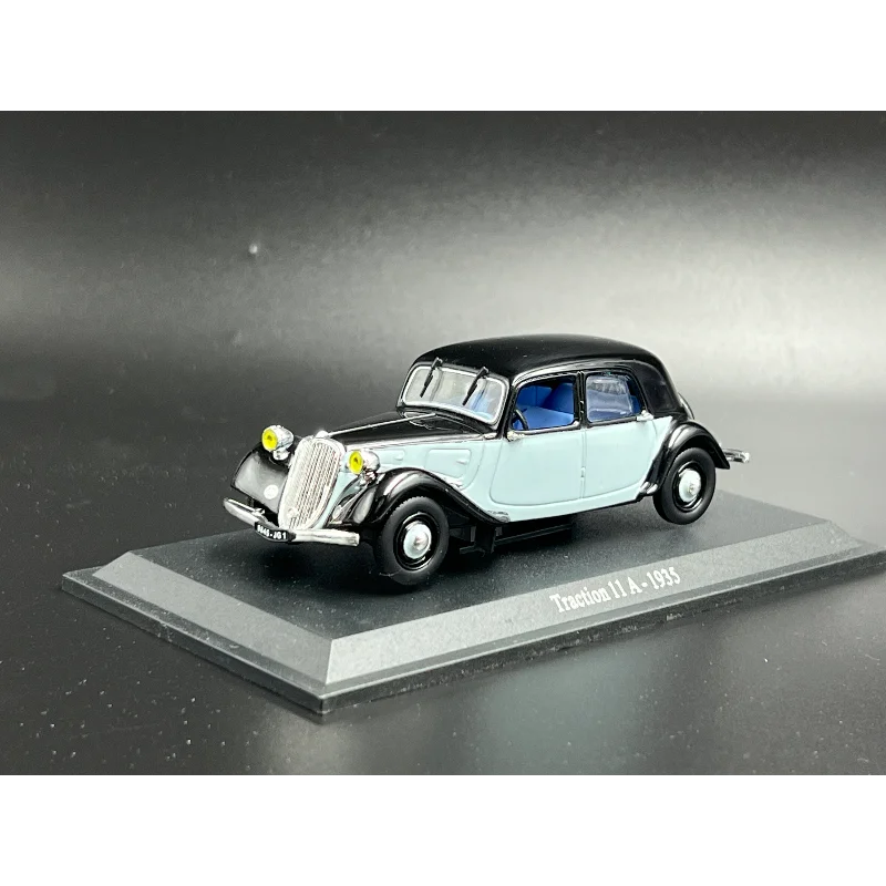 Литая под давлением модель автомобиля из масштаба 1/43 Citroen Traction 11A 1935, классическая двухцветная модель автомобиля из сплава Литая под давлением модель автомобиля из масштаба 1/43 Citroen Traction 11A 1935, классическая двухцветная модель автомобиля из сплава