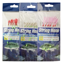 3Pack Sabiki Fishing Bait Rigs Saltwater Artificial Fishing Lures Luminous Bait Mackerel Pesca Tackle String Fishing Hooks