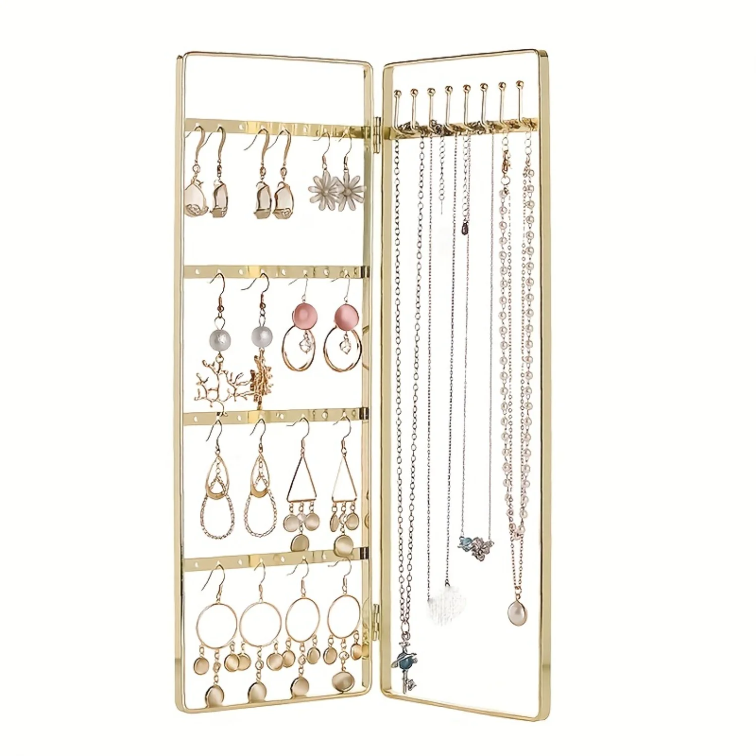 

1pc Stylish Jewelry Organizer Stand - Effortlessly Store, Display & Protect Earrings, Necklaces & More - Space-Saving Design for