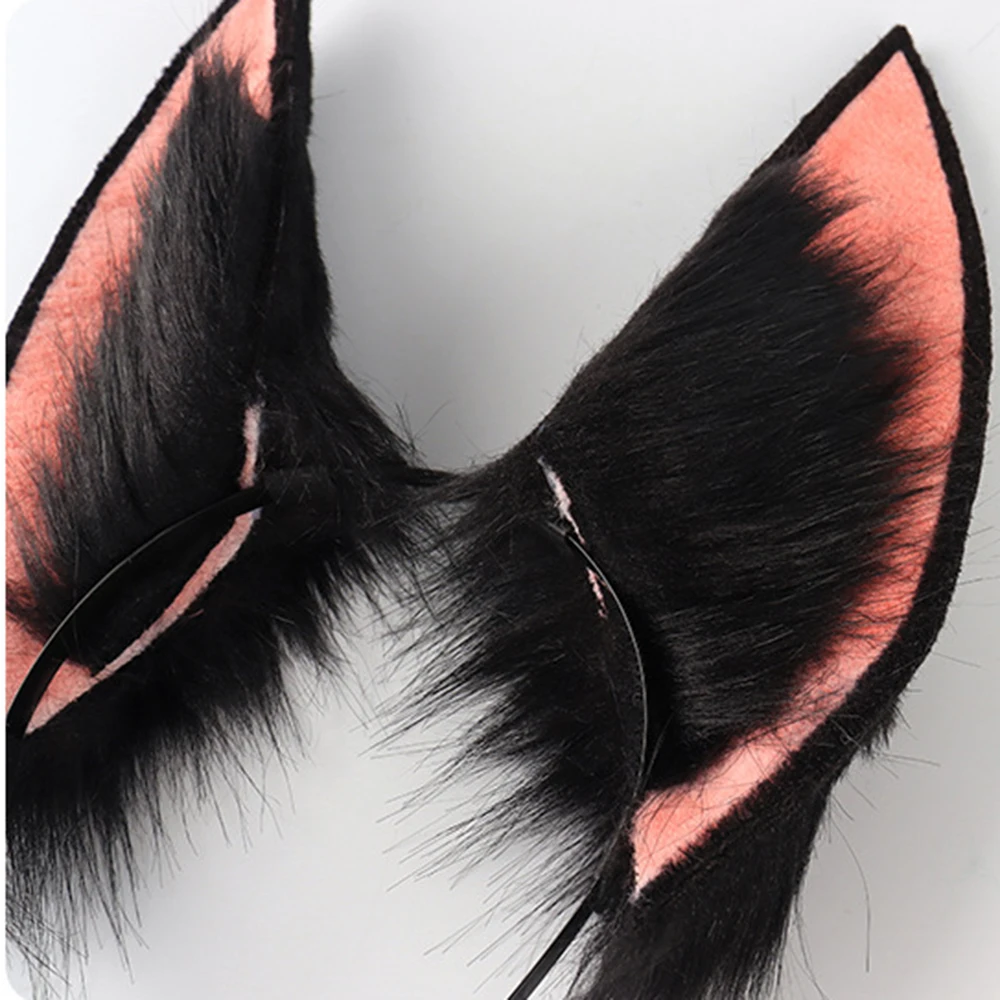 Genshin Impact Tighnari Anime Schwanz Kopfbedeckung Set Halloween Party Requisiten Tier Ohr Set Halloween Karneval Maskerade Kostüme