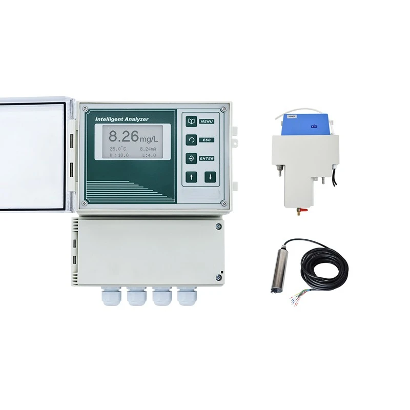 Water Suspended Solids Analyzer With Sensor self cleaning probe Multi-channels Wall-mounted monitor meter customize