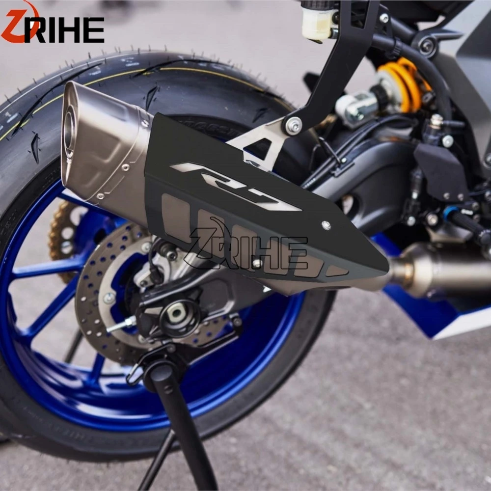Motorcycle Accessories TRACE FZ-07 ABS YZF R7 mt07 FZ07 MT-07 Exhaust Pipe Heat Shield Cover Muffler Protector Guard For Yamaha