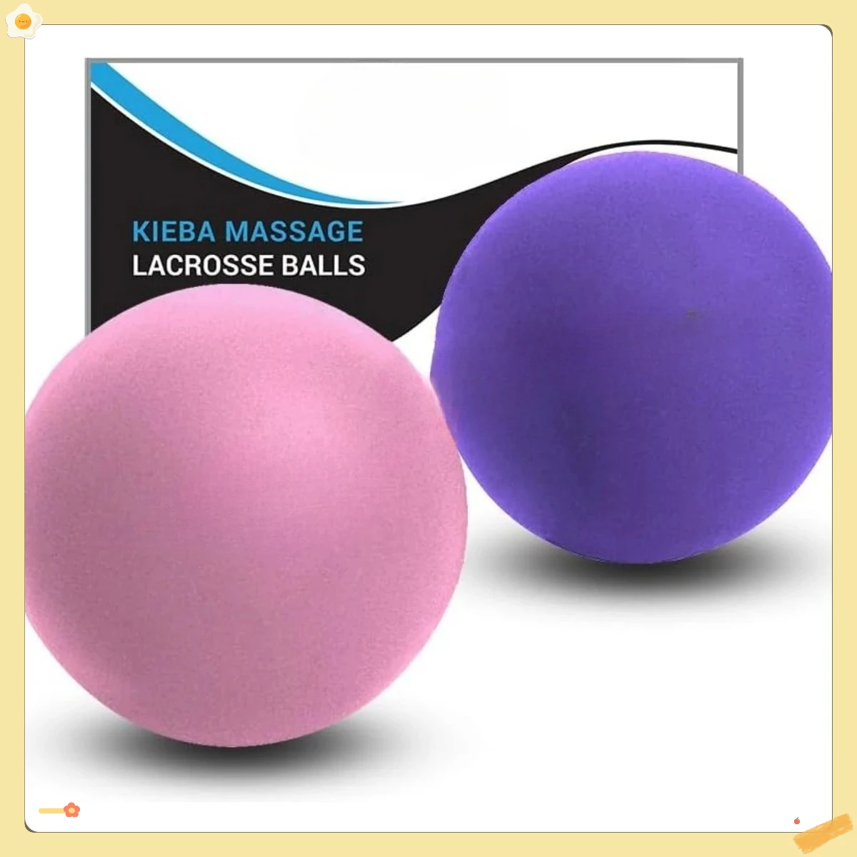 

Твердые терапевтические шарики, 2 шт., для расслабления мышц йоги, синие, красные, двухцветные инструменты для облегчения боли