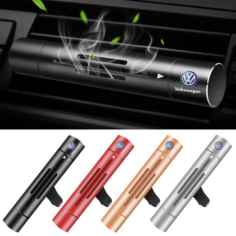 Clip de Perfume para salida de aire de coche, decoración de salida de aire acondicionado para Volkswagen VW GTI Rline R Golf Amarok Phaeton Teramont ID3