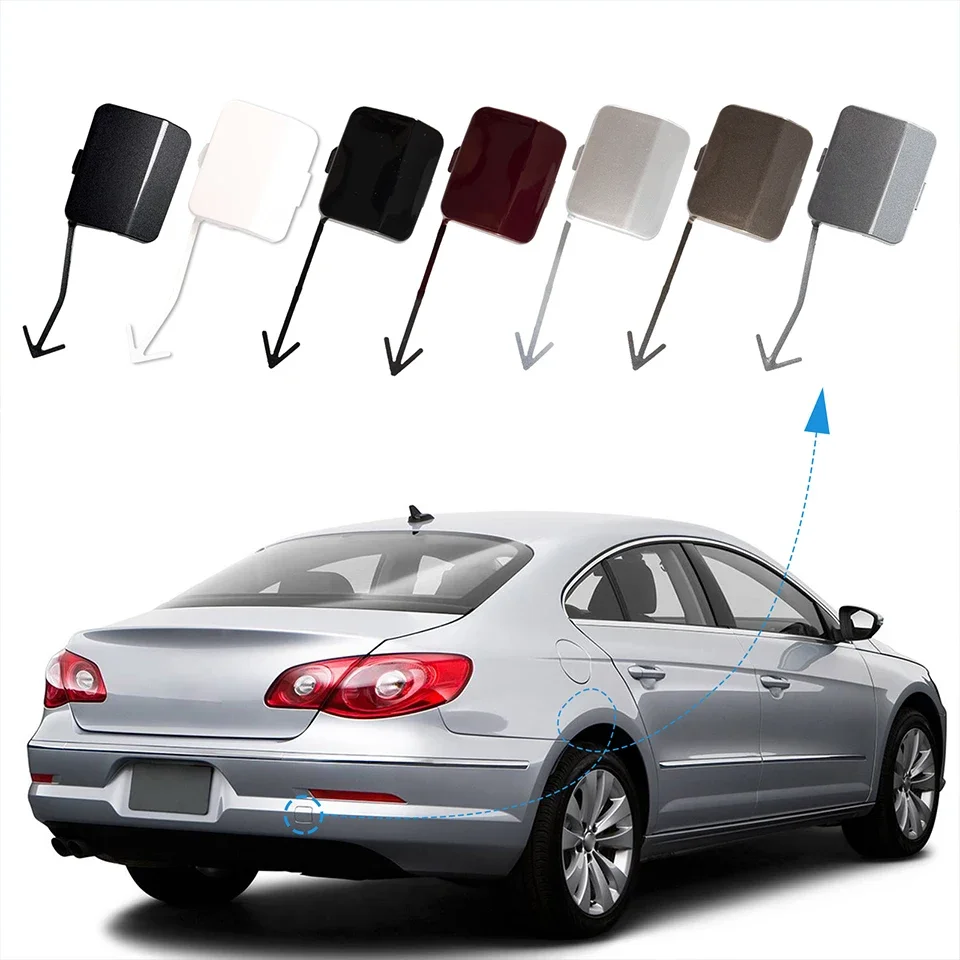 For Volkswagen Passat CC 2009-2017 Tow Hook Eye Hauling Housing Lid Garnish Trim Front Rear Bumper Towing Hook Cover Cap Painted