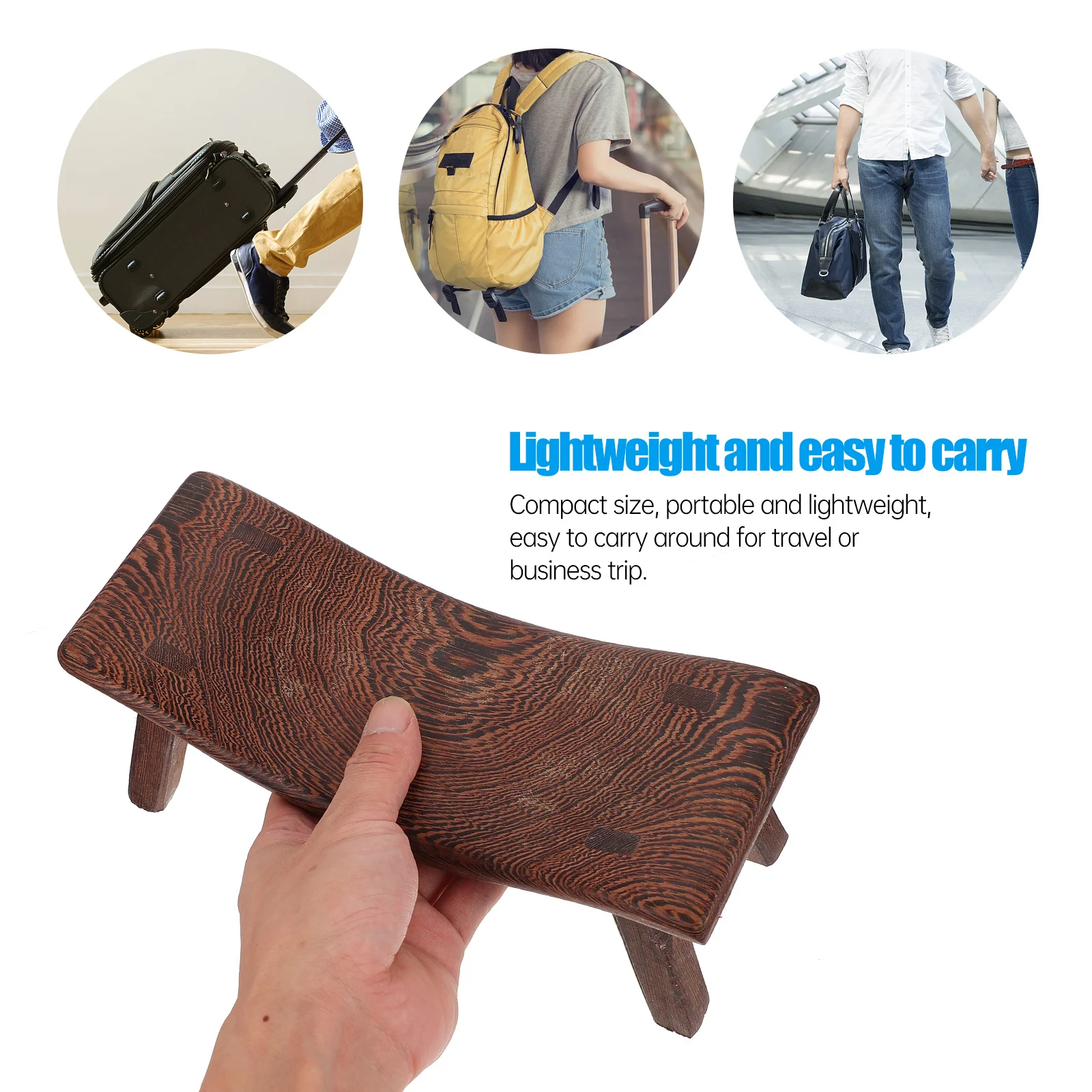 

1pc Cervical Pillow Wood Ergonomic Neck Support Spine Relief Portable Sleep Comfort Massage Pillow For Home Travel Bed