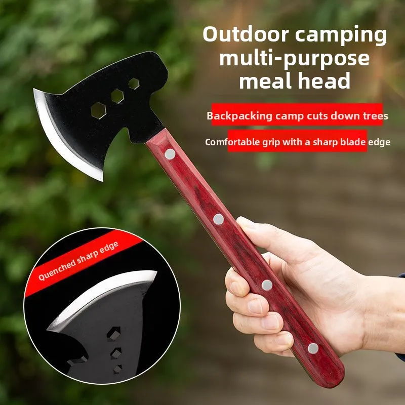 High Manganese Steel Forged Steel Handle Multifunctional Outdoor Mountain Firewood Splitting Logging Farm Household