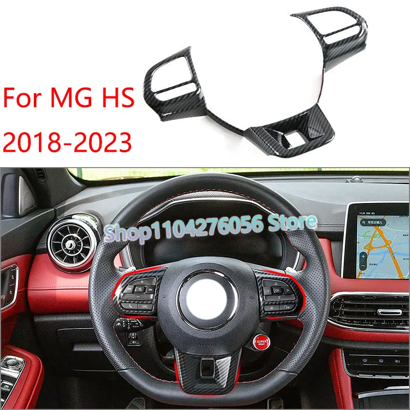 

Car Steering Wheel Cover Trim Sticker For MG HS 2018-2024 Interior Accessories