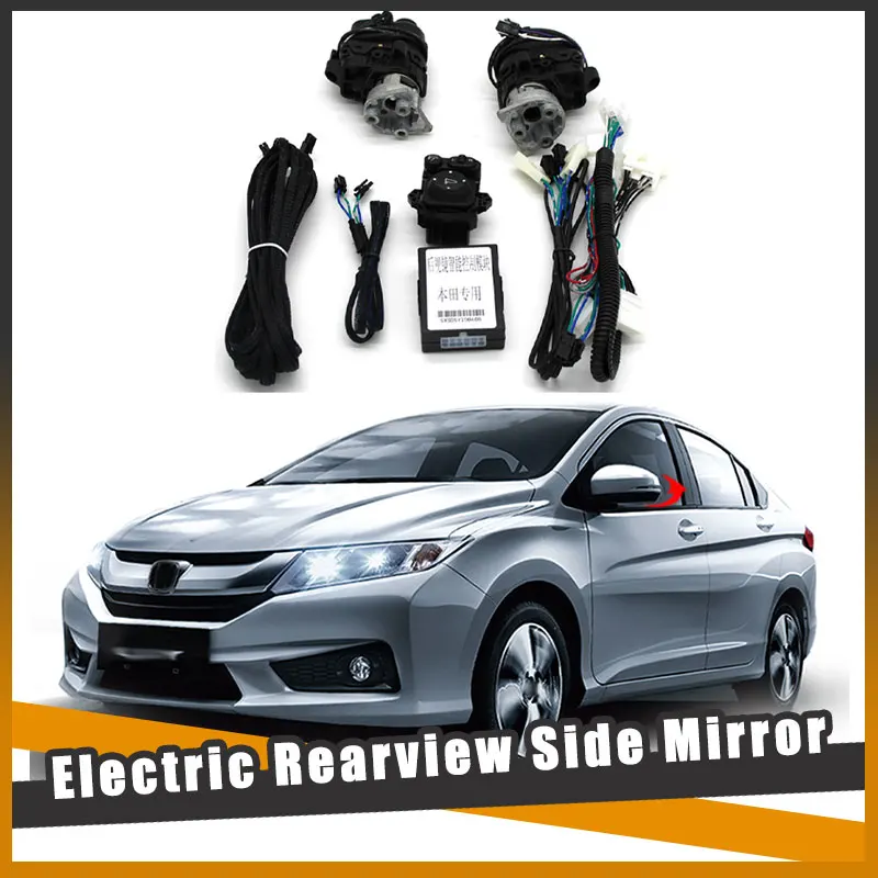 

For CITY Honda Auto Intelligent Automatic Car Electric Rearview Side Mirror Folding System Kit Module