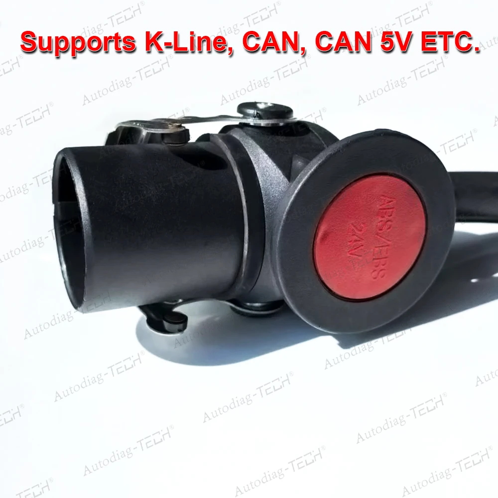 EBS ISO 7638 트레일러 ABS OBD 진단 어댑터 (보쉬/와브코 트럭용 OBD2 진단 케이블, 오텔/오토컴/루앙 스캐너용)