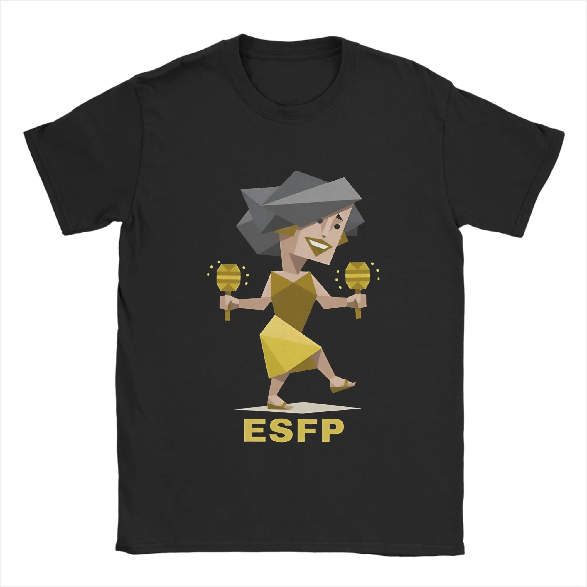 

ESFP MBTI мужская футболка забавная футболка с коротким рукавом футболка с круглым вырезом 100% хлопок подарок на день рождения одежда