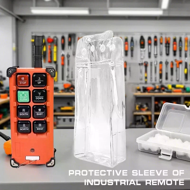 سترة الغطاء الواقي PVC الغطاء الشفاف الواقي كيس لجميع الغبار ل F21-E1B F23 الصناعية اللاسلكية التحكم عن بعد الغبار