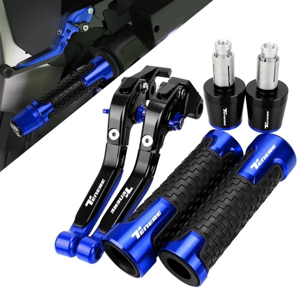 

For YAMAHA TENERE 700 900 2019-2023 XTZ 700 XTZ700 Motorcycle Accessories Extendable Brake Clutch Levers Handlebar Grips Ends