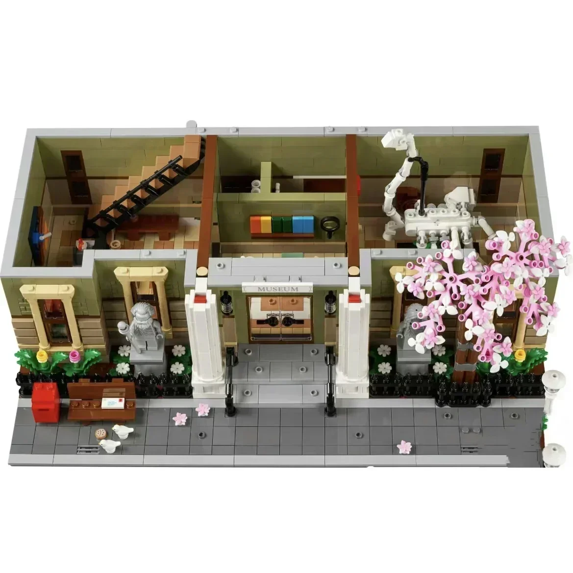 Blocos de construção brinquedo para crianças, arquitetura modular set, Street View, presente, maiores, novos ícones, 10326, 2024