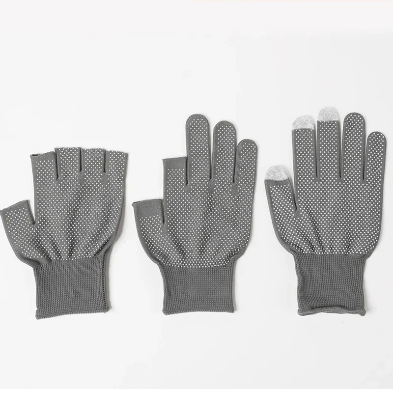 1/5pairs Non-Slip Nylon Working Gloves Thin Wear-Resistant Site Anti-Fouling Hands Protective Glove Riding Touchscreen Mittens