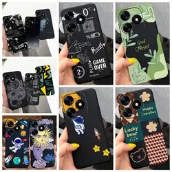 Black Cool Pattern Capas For Tecno Spark 10 Pro Case Slim Soft Silicone Luxury Back Cover For Tecno Spark 10C Spark10 Coque Etui
