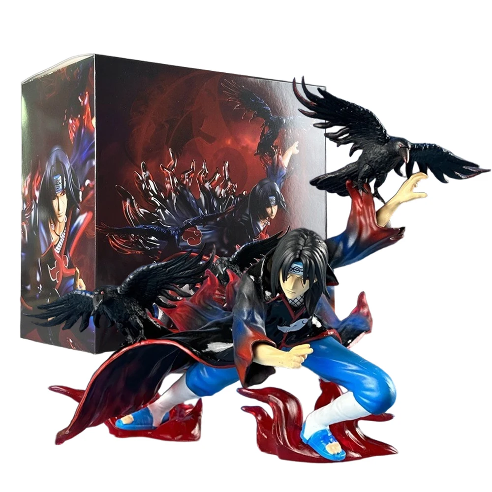 24CM アニメ ナルト 疾風伝 うちはイタチ 暁組織 ジ ドレスアップ モデル玩具 ギフト コレクション アクションフィギュア PVC