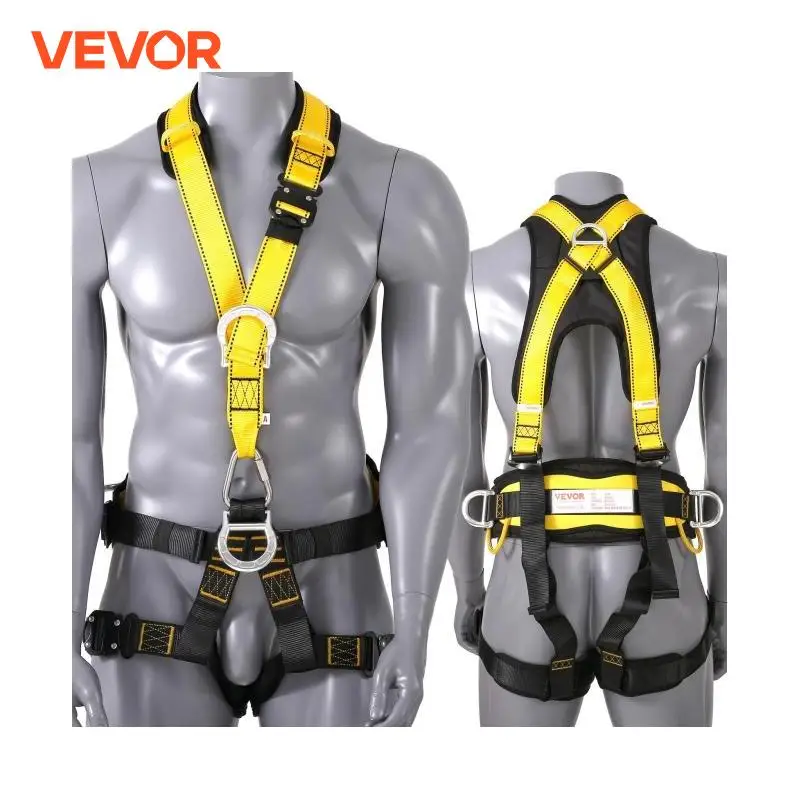 VEVOR Detachable Safety Harness Universal Full Body Harness Work Safety Belt for Constuction Climbing Outdoor ANSI/ASSE Z359.11