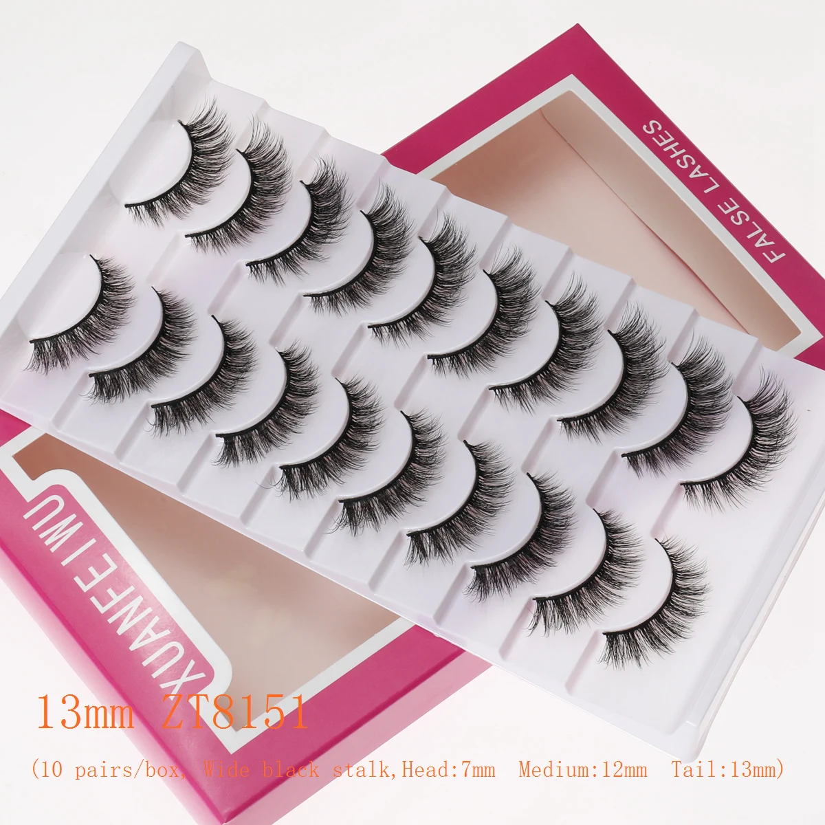 Xuanfeiwu رقيق متجمع 5D أنيمي تأثيري القط العين الثعلب نمط الرموش مع تصميم تطول ومائل لتقوم بها بنفسك كامل قطاع مانغا الرموش الصناعية الرموش الطبيعية