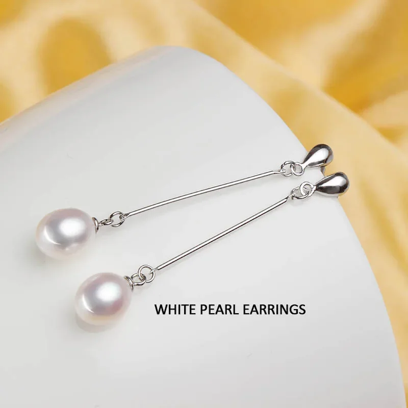 HENGSHENG Top Quality earrings for women 100% real genuine grade AAAA water drop freshwater pearl earrings, fashion jewelry