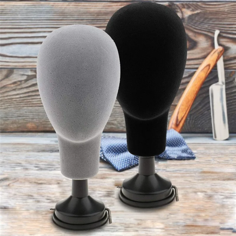 ホットマネキンヘッドモデルかつらキャップメガネディスプレイスタンドホルダー植毛泡ヘッド男性女性マネキンヘッド