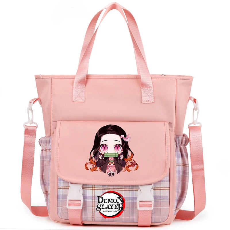 Anime Demon Slayer Crossbody Bag Handbag for Teenager Girl Boy Back To School Shoulder Bag Men Women Leisure Travel Bag Rucksack