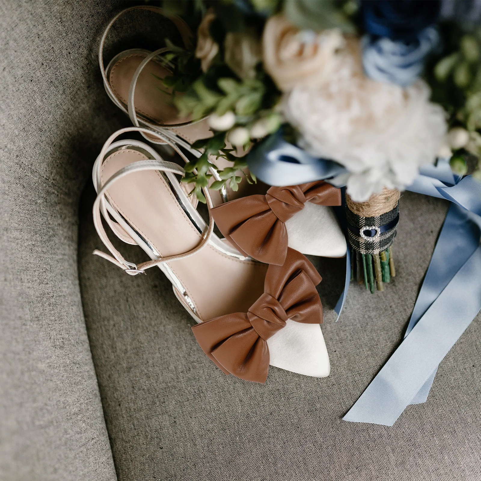 

1 Pair Shoe Clips Bowknot Shaped Detachable Shoe Embellishment Buckle For Women Fashion Jewelry Ornament Decorative Accessories