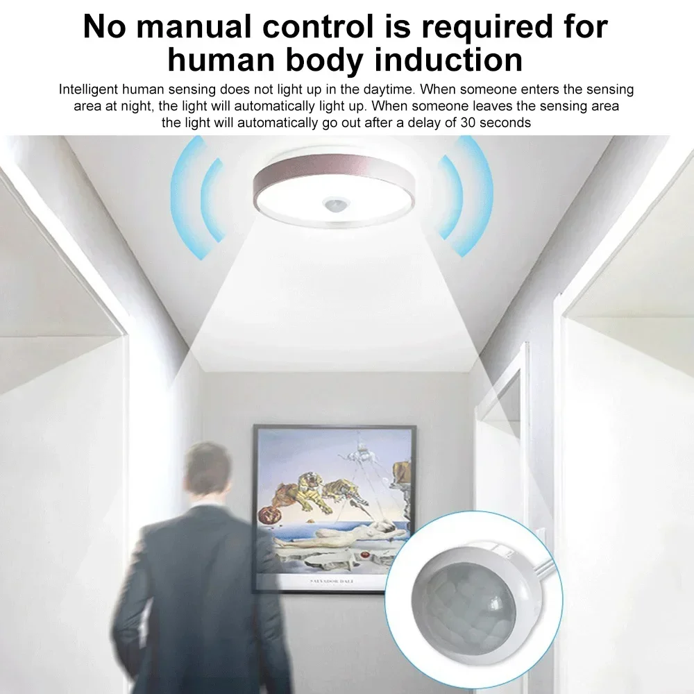 DC4-12V LED Sensore PIR Smart Switch 1MA Rilevazione movimento a infrarossi Interruttore automatico della luce Portata 4-7M per la sicurezza domestica