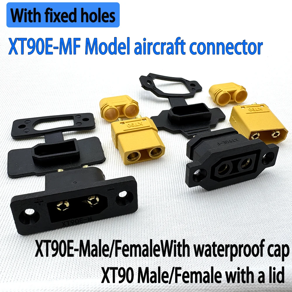 XT90E-F Battery Connector XT90E Male/Female Plug Gold-plated / XT90 Male/Female Connector Adapter For DIY Spare Part Toys Model