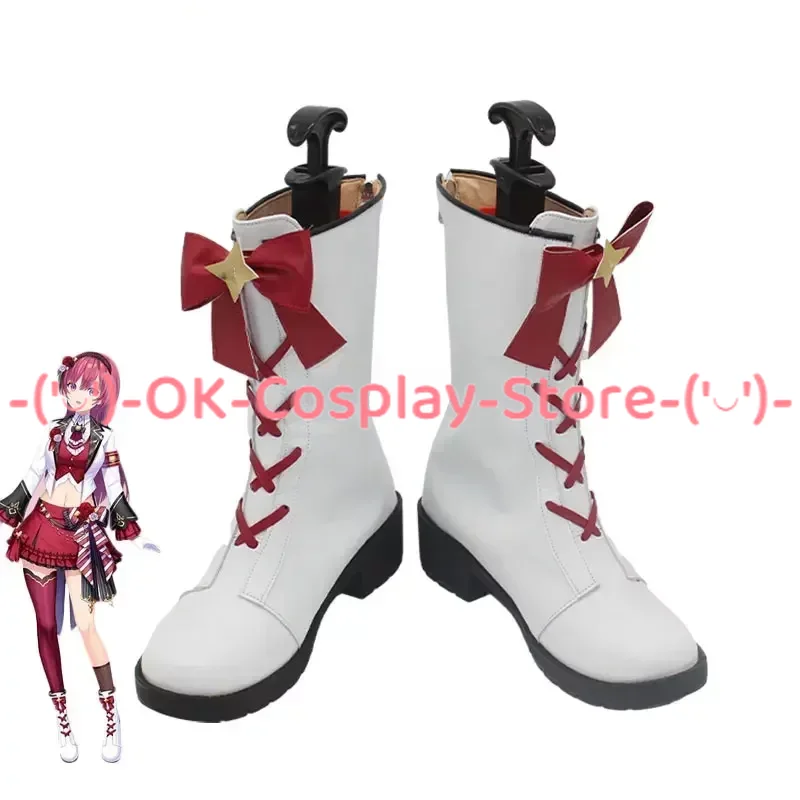 

Amagase Muyu Cosplay Shoes PU Leather Shoes Halloween Carnival Boots Vtuber Cosplay Prop Custom Made