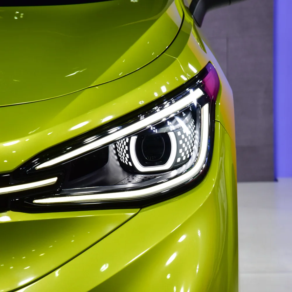 غطاء أضواء السيارة الأمامية لسيارة Volkswagen VW ID.4 X 2021 2022 عدسة المصباح الأمامي الشفاف استبدال غطاء عاكس الضوء الزجاجي الأصلي #4