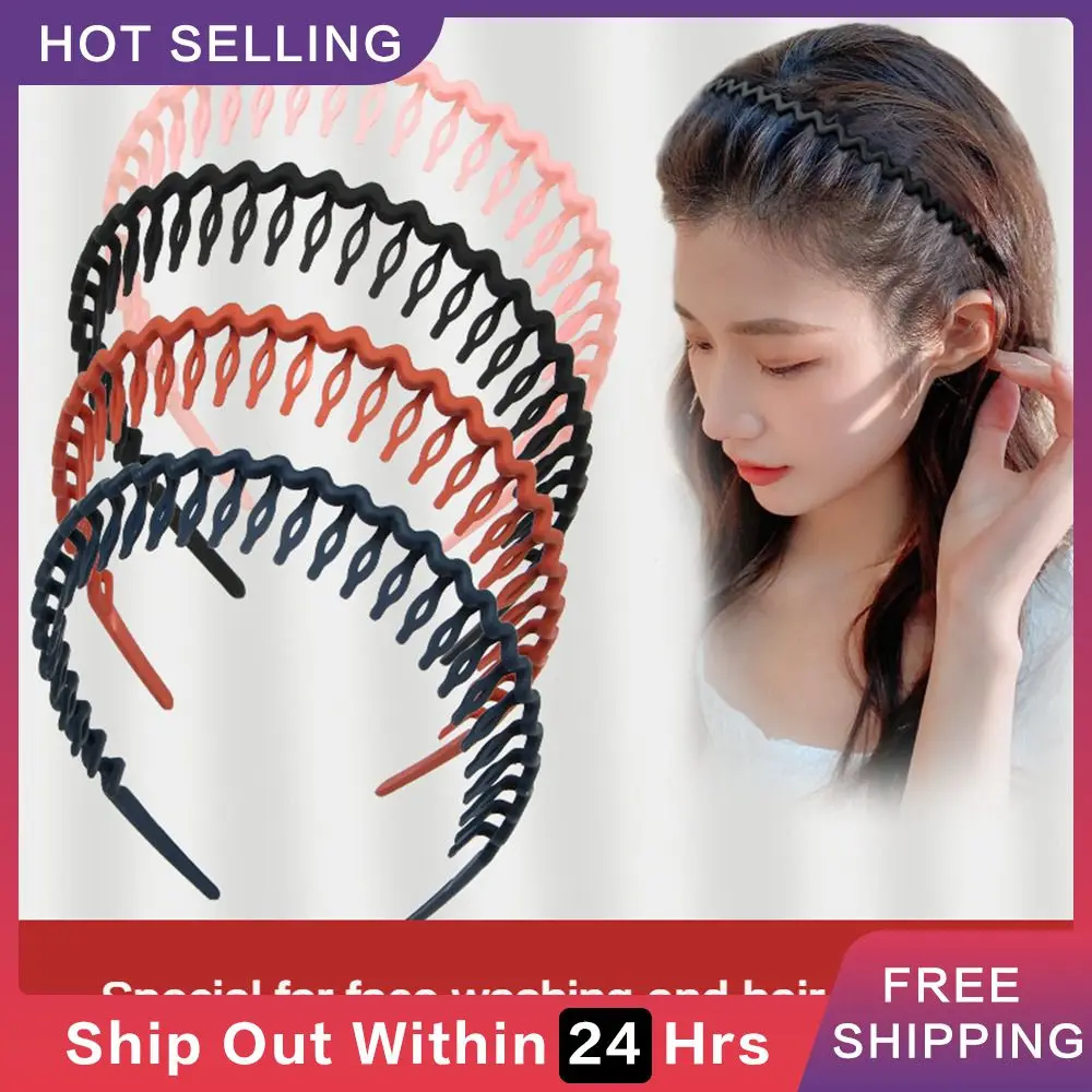 Headband Lightweight Fashion Hair Accessories Wave Headband Simple And Convenient Acrylic Broken Hair Finishing Artifact