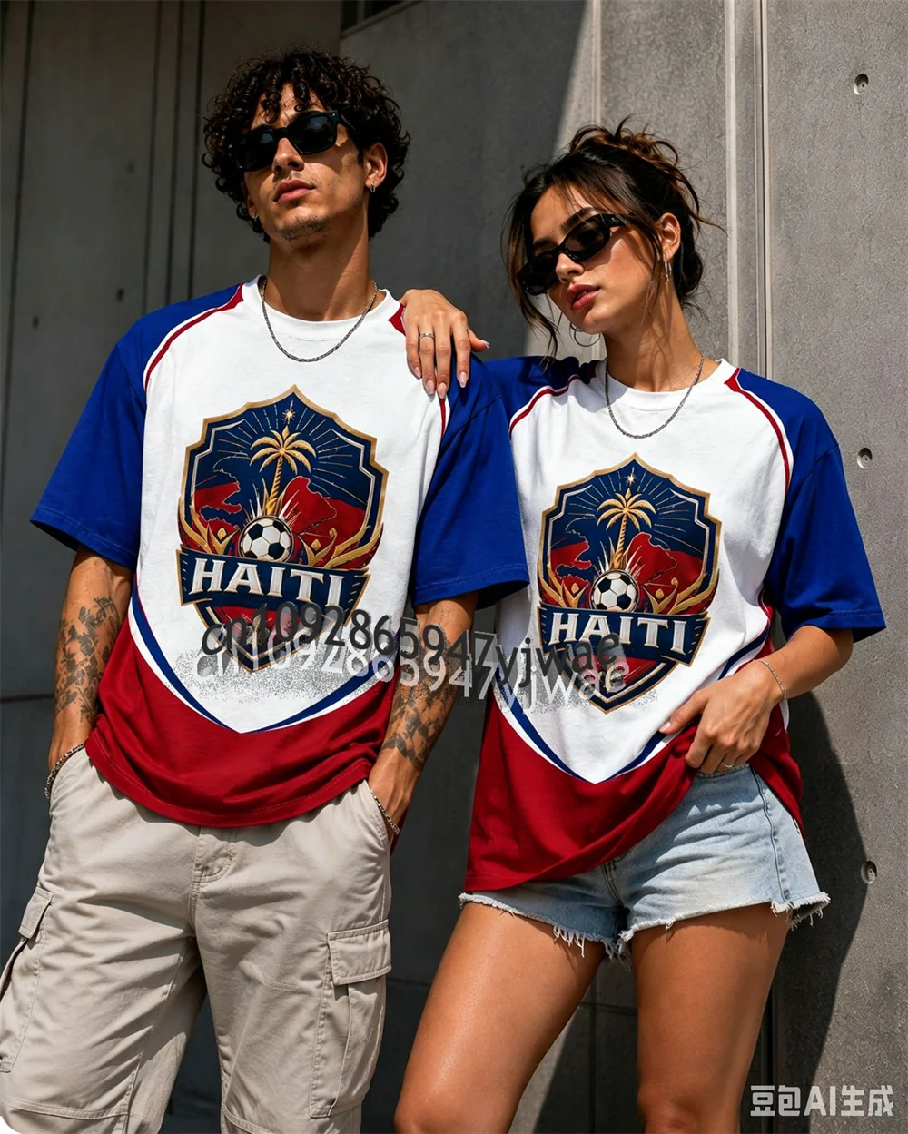2026 Haiti Soccer Jersey Adult Youth Haitian Football Shirt Fan Gift Breathable Speed Drying Sweatshirt Summer Men Women T-Shirt