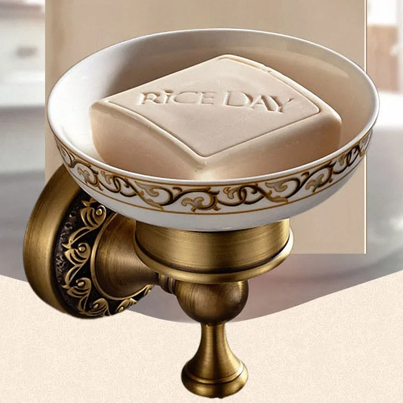 Antike Messing Geschnitzte Handtuch Papier Halter Bad Handtuch Rack Bad Zubehör Retro Wasserhahn Bad Hardware Set