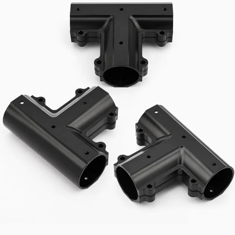 

Oem Odm High Quality Precision Metal Parts Supplier Custom Manufacturing of Black Metal Multi-way Fittings