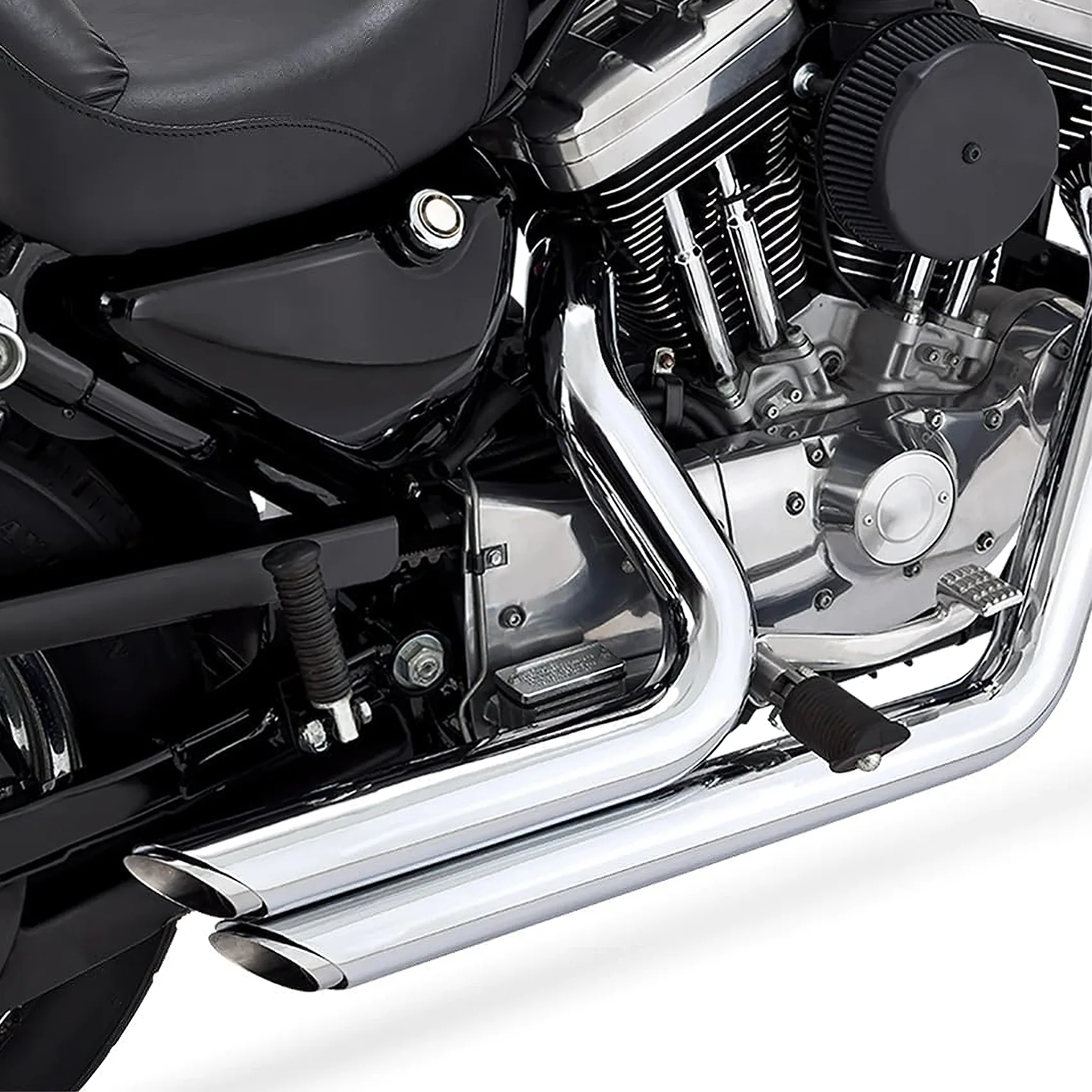 Exhaust Pipes Custom Staggered Shortshots For Harley Sportster XL Iron 883 1200 Custom Seventy Two 72 Forty-Eight 48 2004-2013