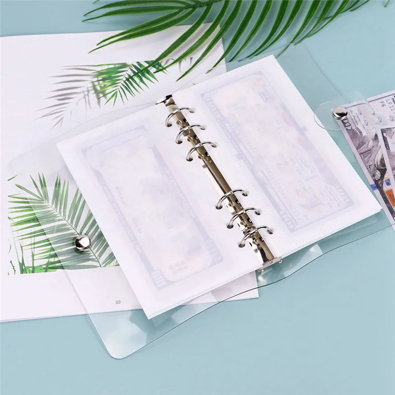 AEF7-20 Stück A6-Ordnertaschen, 6 Löcher, Budget-Geldumschläge für Budget-Ordner-Notizbücher mit 6 Ringen