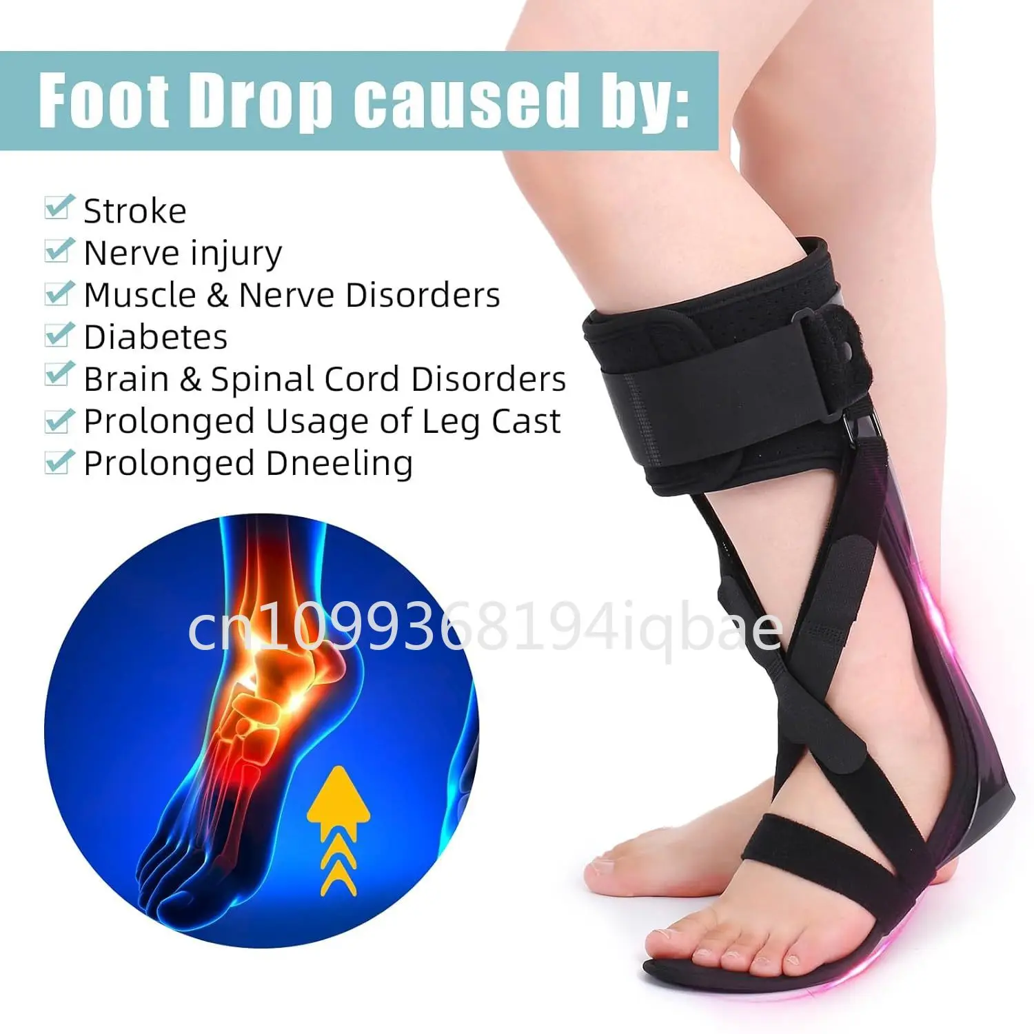 foot varus-valgus fixator,  droop, ankle  fixation brace, hemiplegic rehabilitation shoe-shaped device