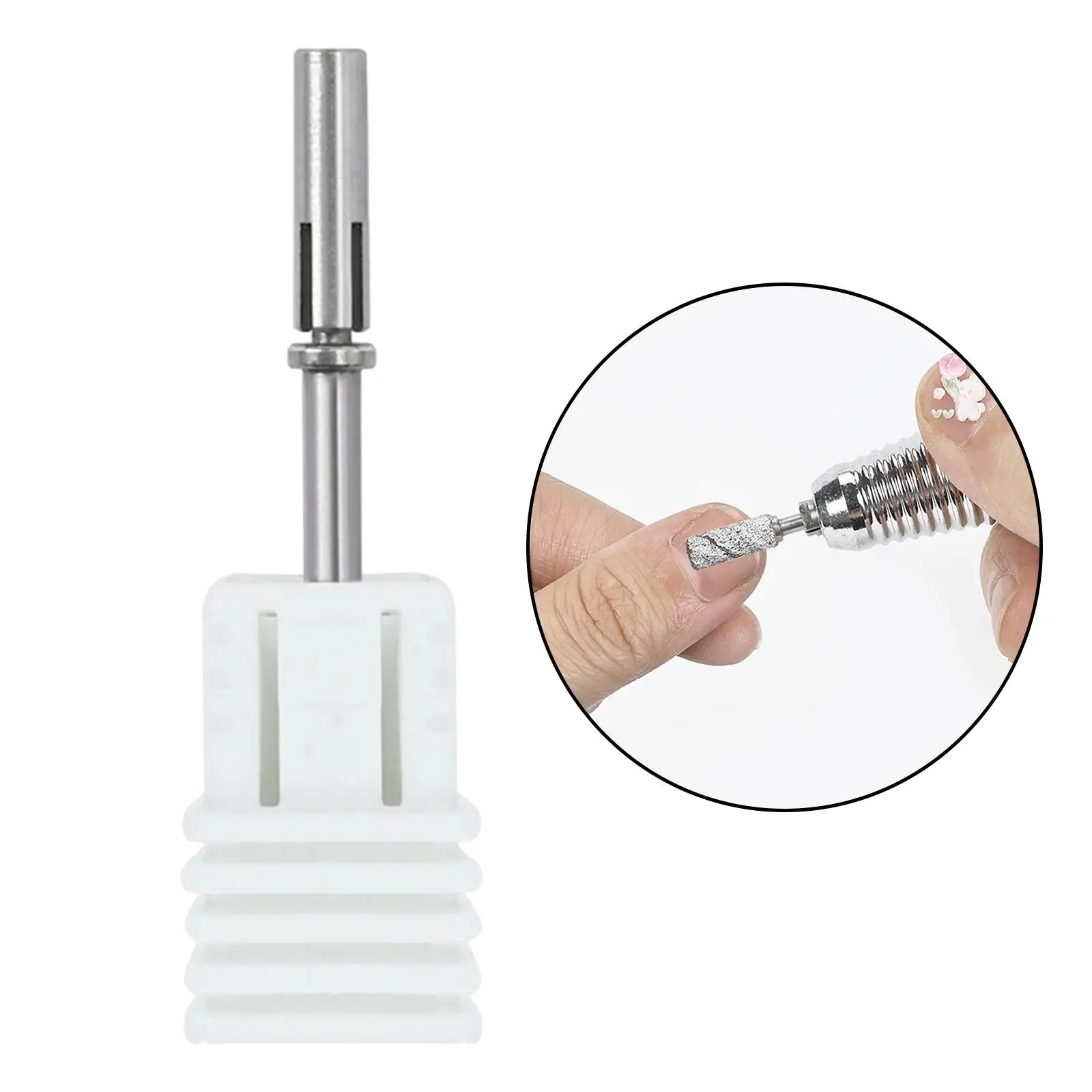 3.1mm Nail Sanding Bands Sanding Band Shaft Mini Professional Stainless Steel Nail Sanders Drill for Electric File