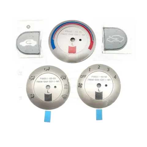 Gear Display Trim gray for Honda city Old Hatchback Fit Radio Button Sticker Fan Air Conditioner Knob