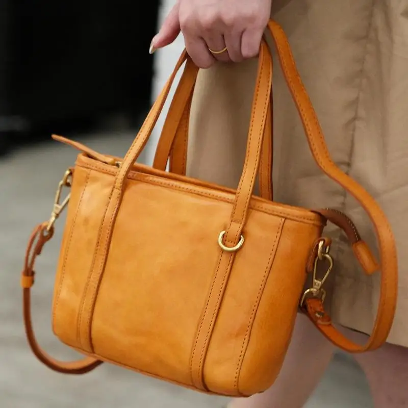 

Роскошная женская маленькая сумка высокого качества из натуральной кожи для выходных, простая винтажная сумка через плечо из натуральной коровьей кожи