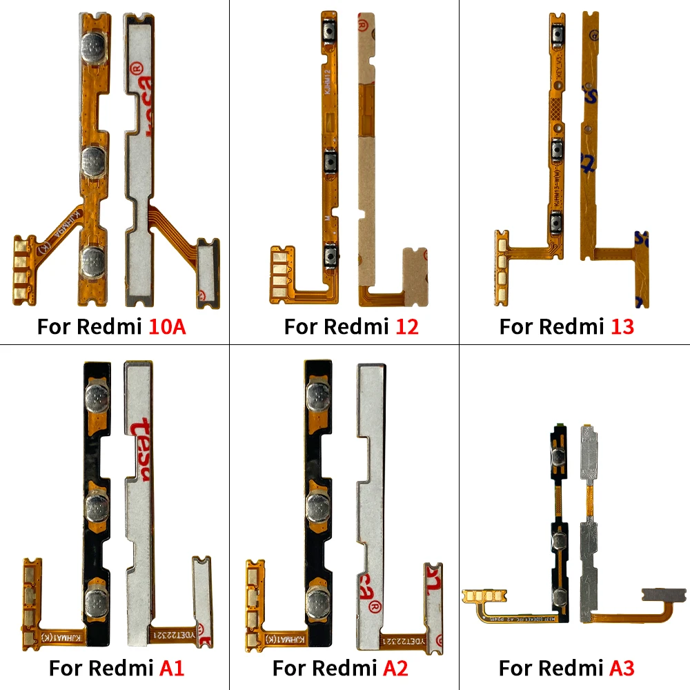 NEW Power On Off Volume Side Button Key Flex Ribbon Cable For Xiaomi Redmi 15C 15 14C 13 13C 12 12C 10 10A 10C 14 A1 Plus A2 A3 image 6