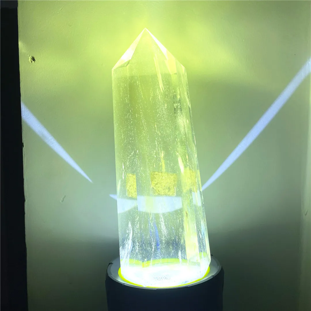 1180g Yellow Melting Stone Healing Point Smelting Quartz Crystal Tower Interior Decorate Accessories Modern Product Supplier