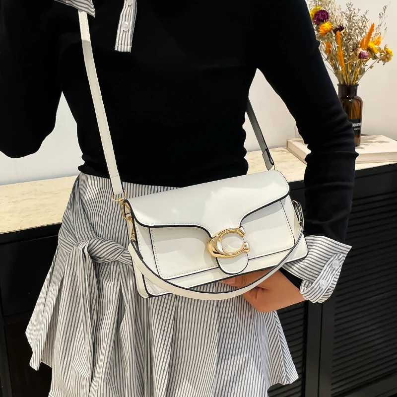 

2025 Minimalist Square Bag - Solid Color Shoulder Purse｜Multi-Pocket Work & Date Essential